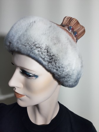 Fur Headband Rabbit Cincilla