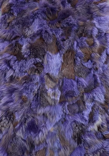 Κουβέρτα – Φύλλο Αλεπού Κοιλιά Βαμμένη Μώβ - Blanket – Plate Fox Colored Purple