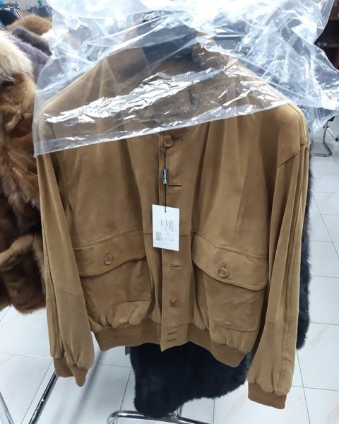 Ανδρικό Δερμάτινο Μπουφάν Σουέτ - Men Noun Leather Sport Jacket